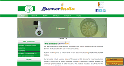 Desktop Screenshot of burnerindia.com