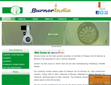 Tablet Screenshot of burnerindia.com